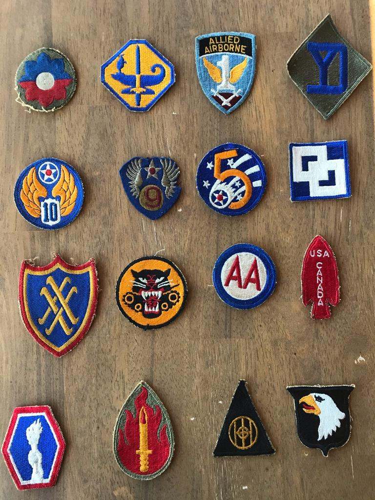 Misc ww2 Patch grouping (help needed) - ARMY AND USAAF - U.S. Militaria ...