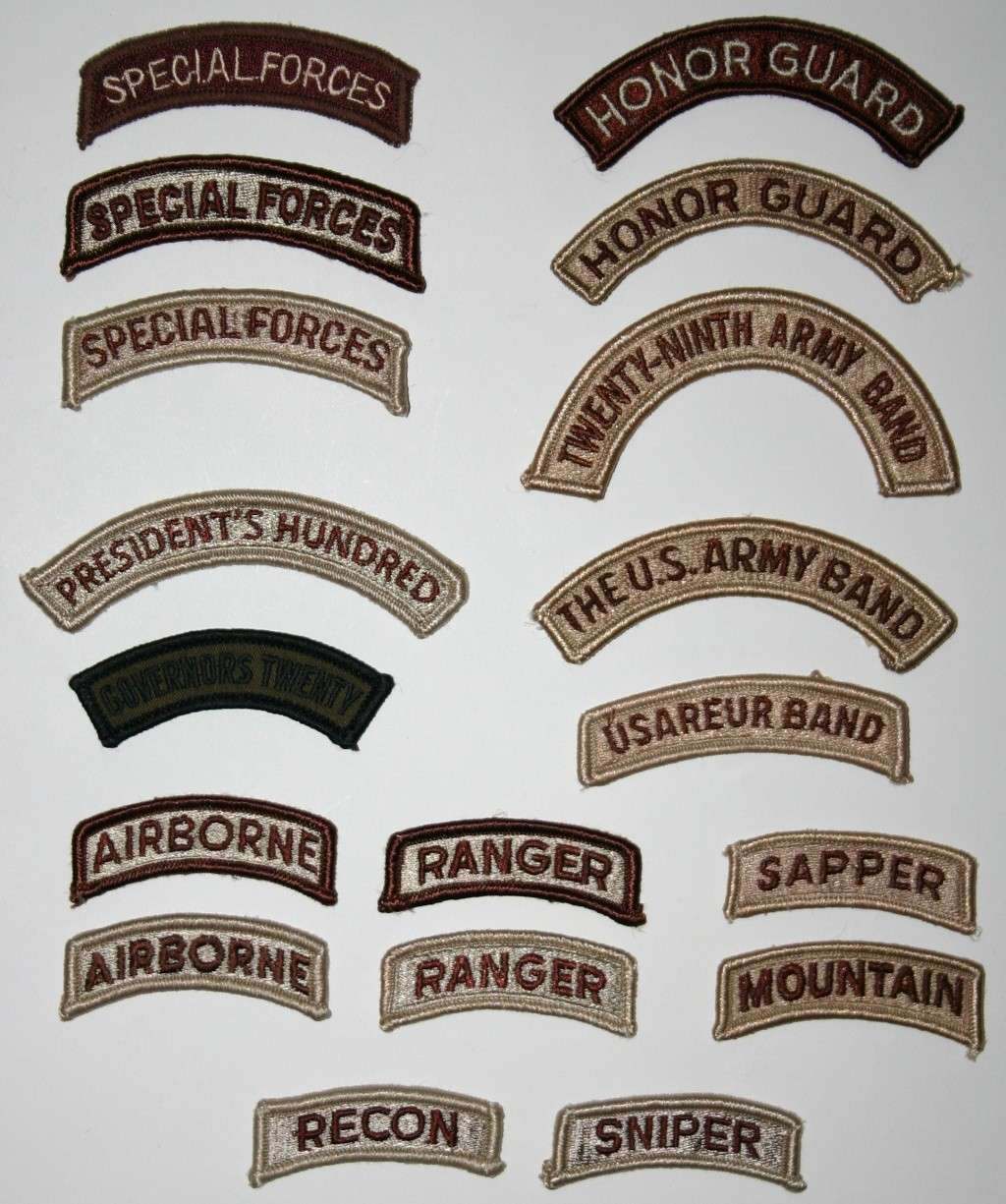 Patch Tabs - Page 9 - ARMY AND USAAF - U.S. Militaria Forum