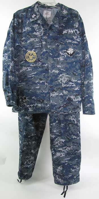 US Navy Experimental Blue/Gray Digital & Woodland Camo BDU's ...