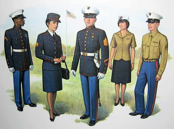 USMC 1983 uniform plates - EPHEMERA, PHOTOGRAPHS & MILITARY ARTWORK - U ...