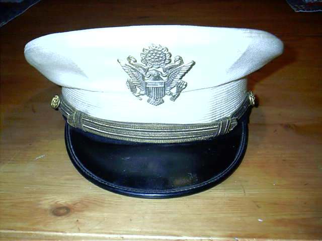 Pre WWII Army Officers WHITE Service Dress cap - UNIFORMS - U.S ...