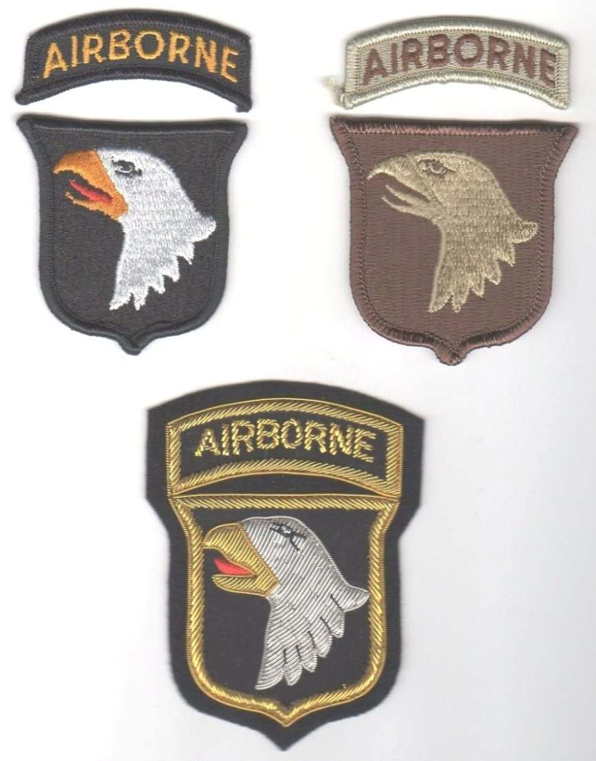 101st Patches - ARMY AND USAAF - U.S. Militaria Forum