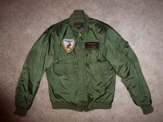 Us navy 2024 green flight jacket