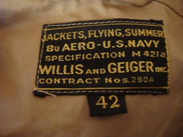 Deadstock USN WWII m421A Flight Jacket - FLIGHT CLOTHING - U.S.