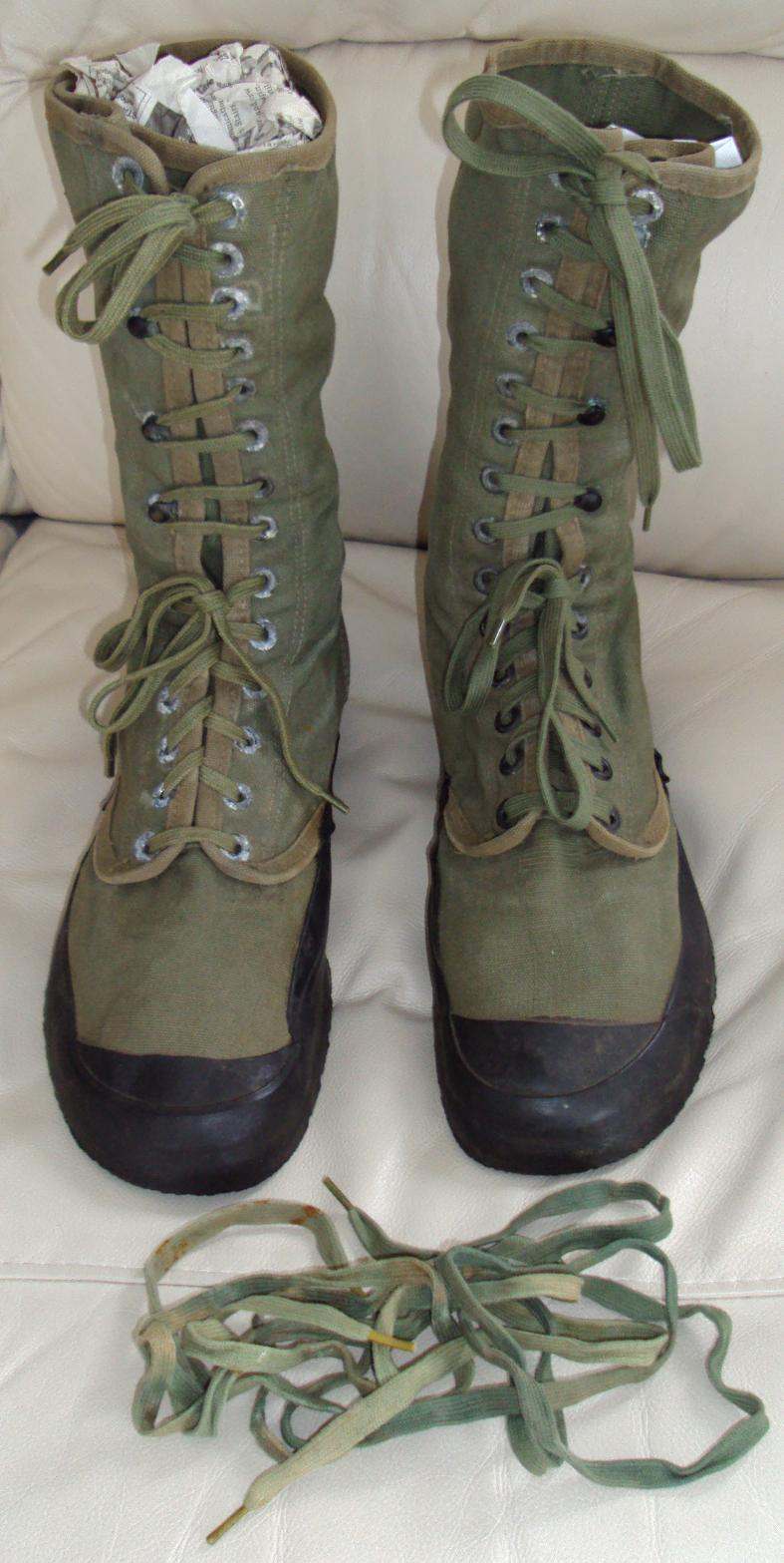 EBay Source for WWII OD Boot Laces to Spruce up WWII Canvas Jungle ...