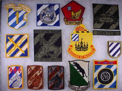 FRISCAN'S U.S. 3rd Infantry Division Patch Collection... - ARMY AND ...