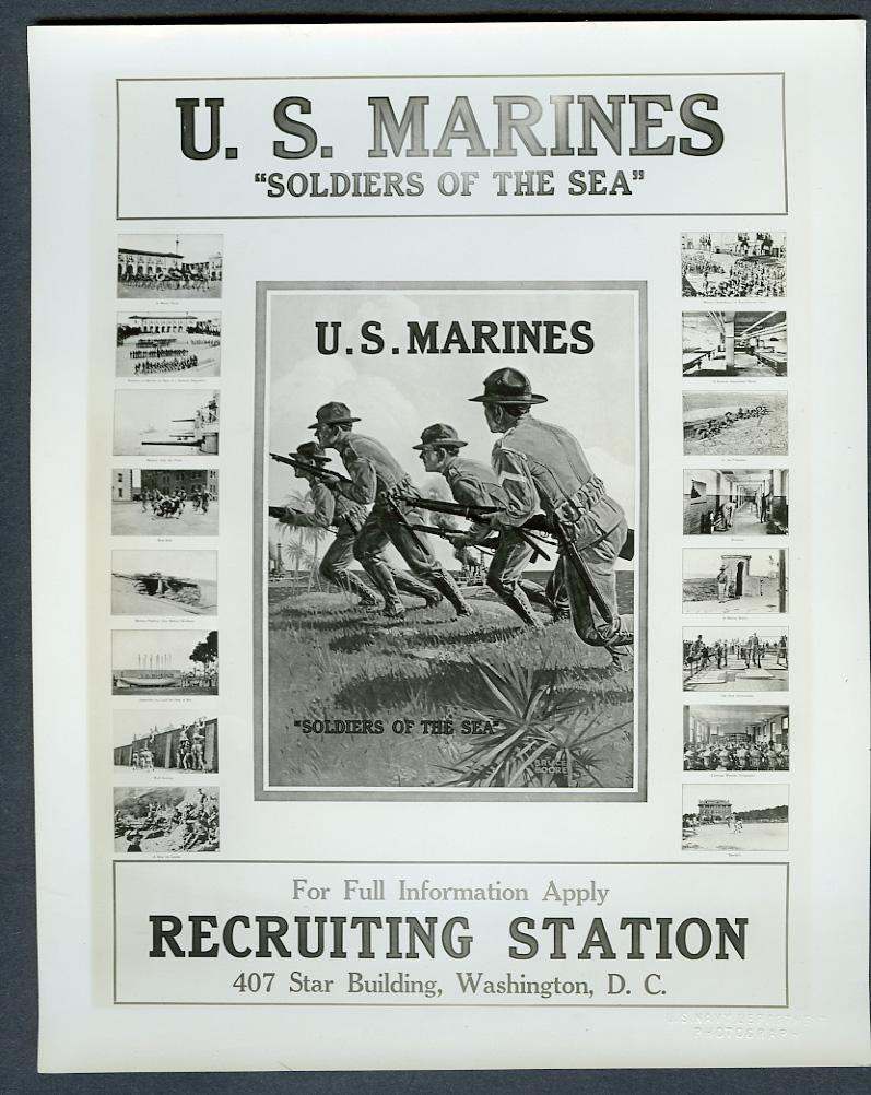 Marine Recruiting Posters 1913-1917 - EPHEMERA, PHOTOGRAPHS & MILITARY ...