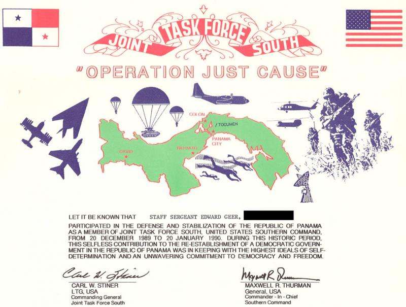 army freefall badge certificate