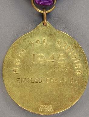 86th Infantry Division Tennis Match Medal - UNOFFICIAL MILITARY AWARDS ...