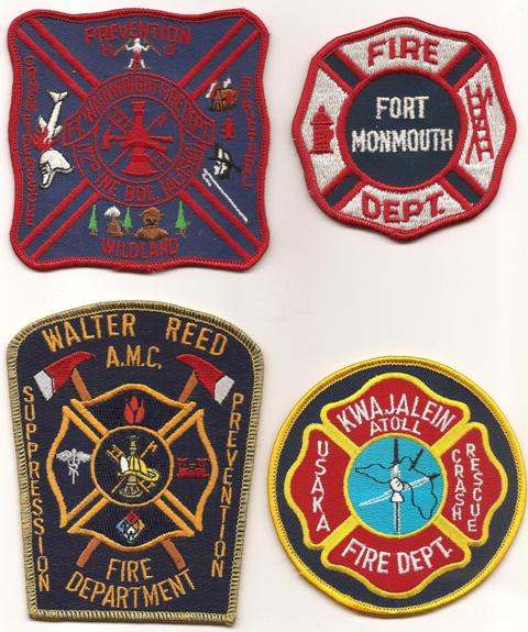 MILITARY FIRE DEPARTMENT Patches - Badges - MISCELLANEOUS / OTHER - U.S ...