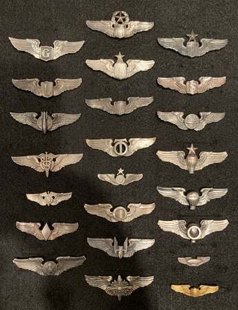 Full Set of WWII AAF Wings - WING BADGES - U.S. Militaria Forum