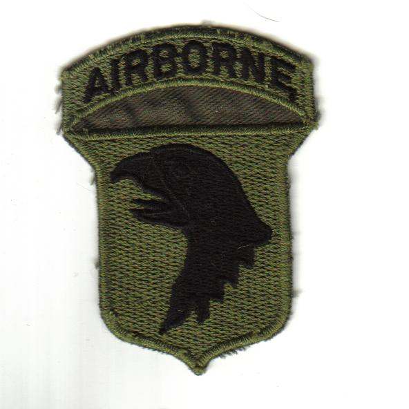 Vietnam era Subdued 101st patch - ARMY AND USAAF - U.S. Militaria Forum