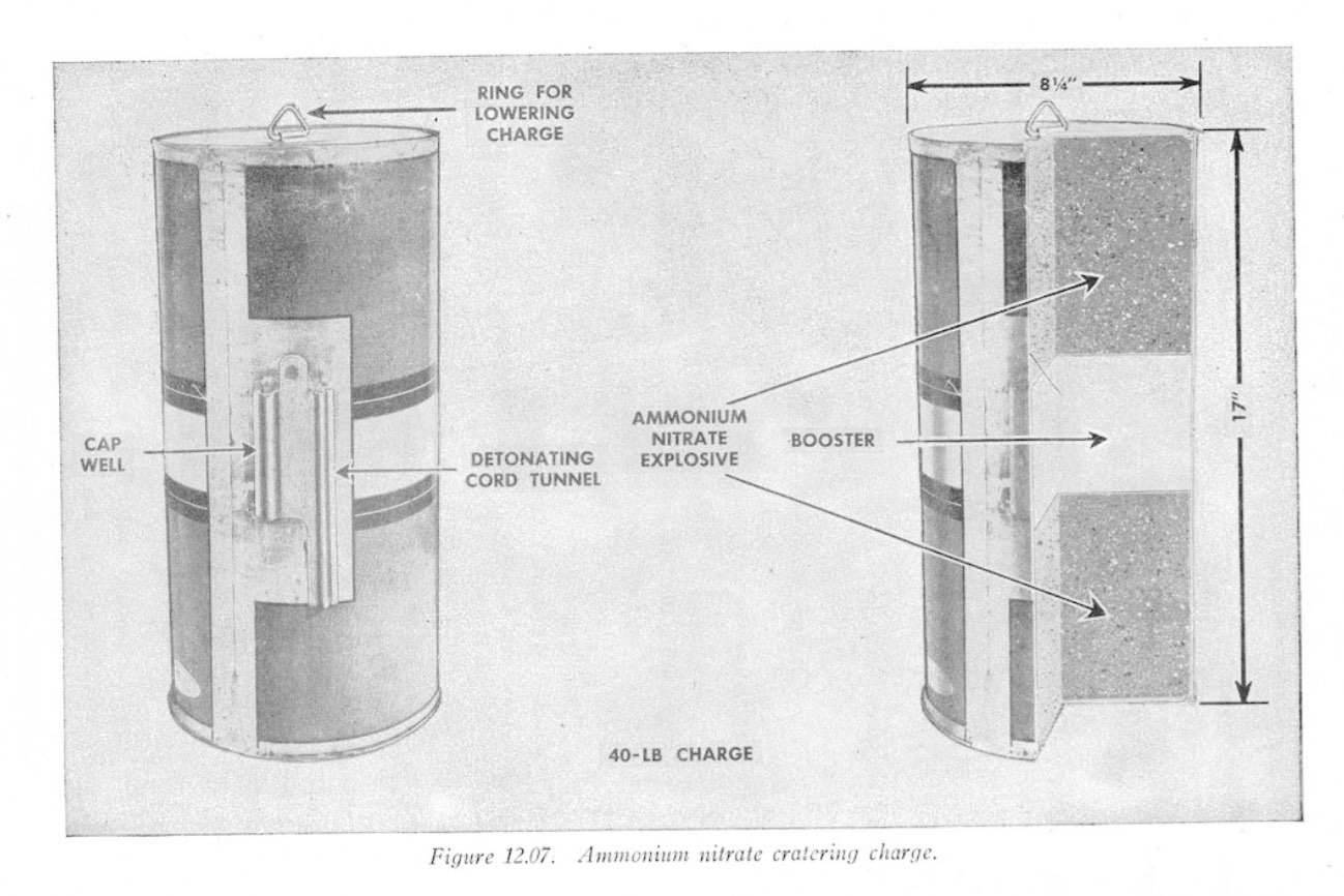 40 LB CRATERING CHARGE - ORDNANCE - U.S. Militaria Forum