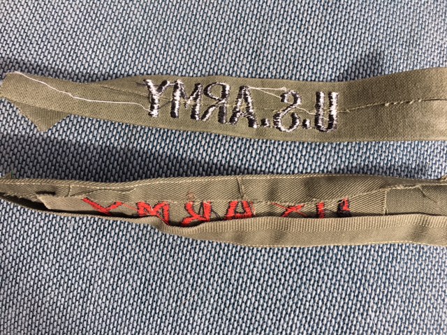 Vietnam Era Name Tapes - ARMY AND USAAF - U.S. Militaria Forum