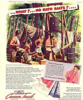 1942 Ad Cannon Towels Sheets Hosiery Outdoor Sports - ORIGINAL