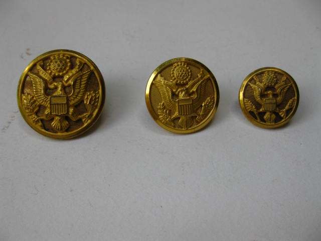 Two Piece Uniform Buttons with Cutaway Emblems - UNIFORMS - U.S ...