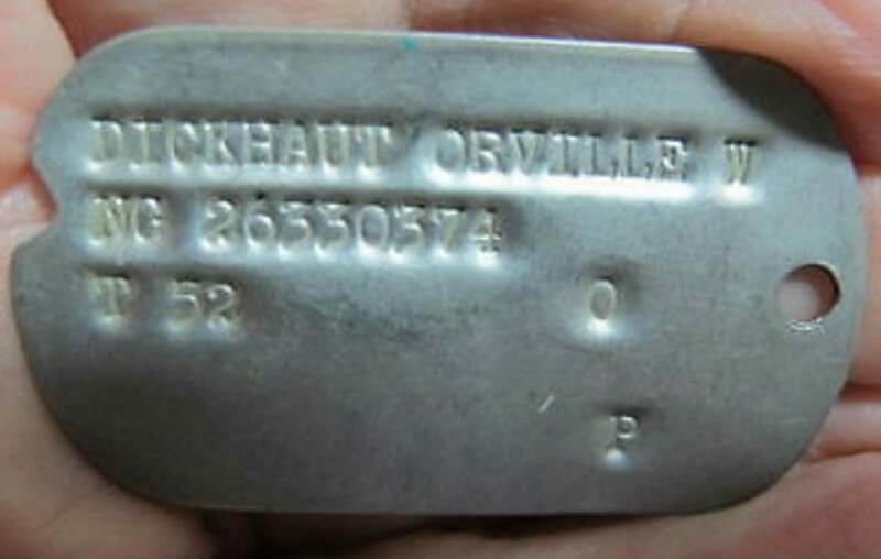 Tank dog clearance tag