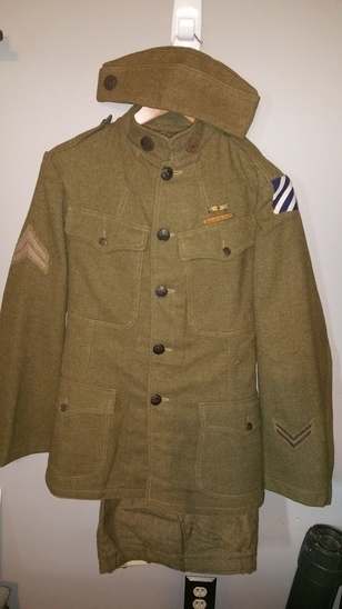 AEF Service Uniform. 3rd Div. 6th Engineer - (1917-1919) WORLD WAR ONE ...