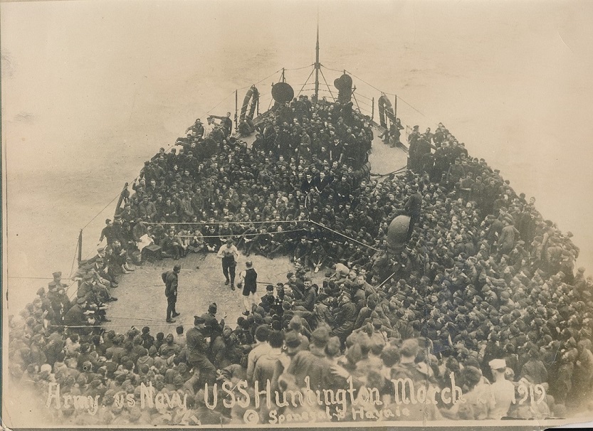 USS Huntington boxing match - EPHEMERA, PHOTOGRAPHS & MILITARY ARTWORK ...