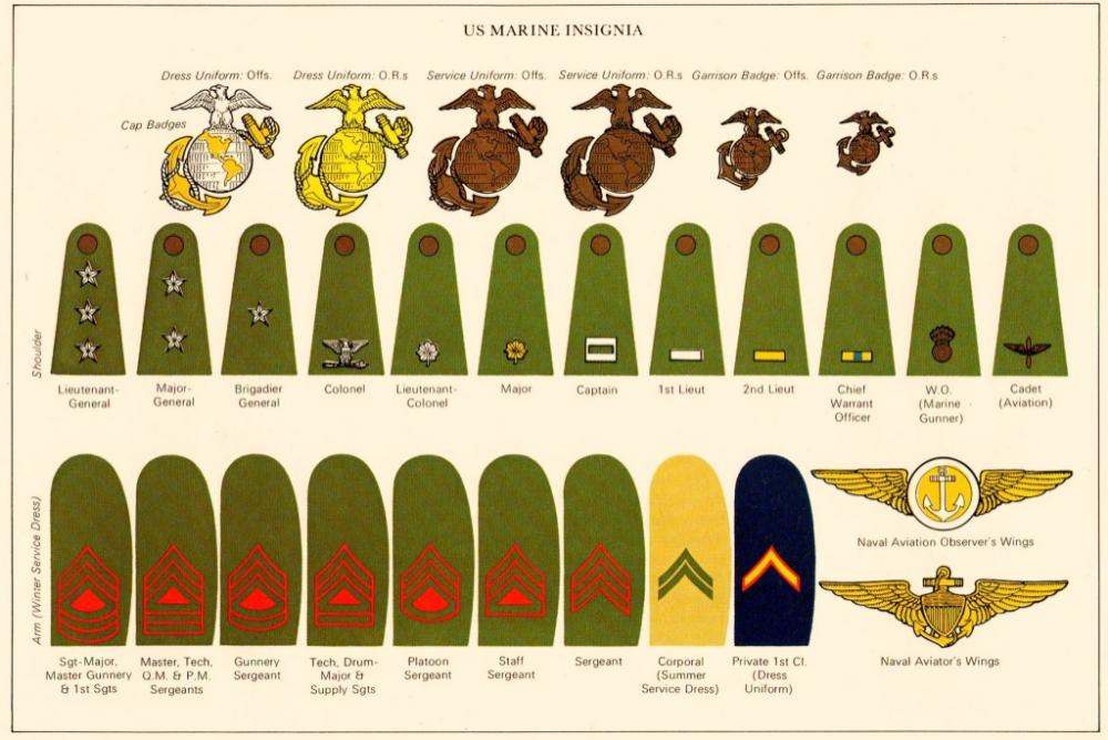 USMC department devices, Gunner Bombs, WO bars and band lyres - Page 4 ...