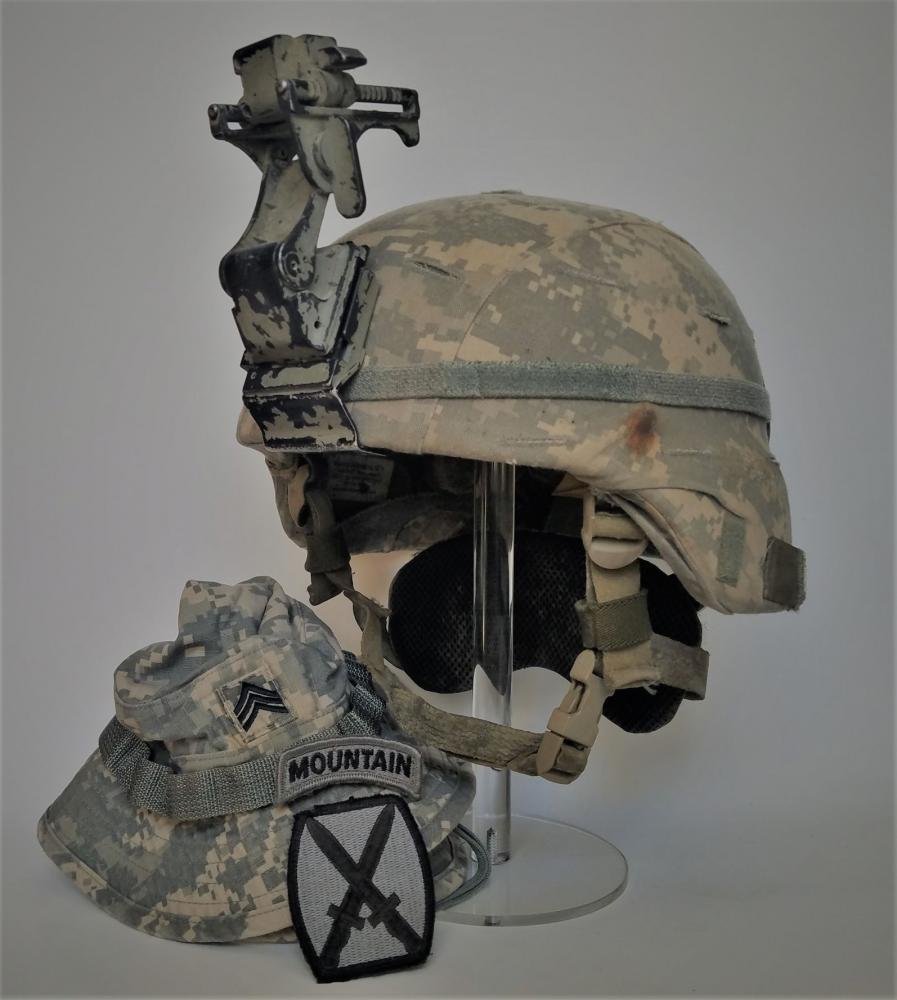 Salty SDS Warrior Helmet used by 10th Mountain Div. Vet - MODERN