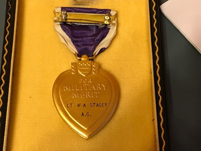 Kia Purple Heart Question - Lt. William A. Stacey - Medals 