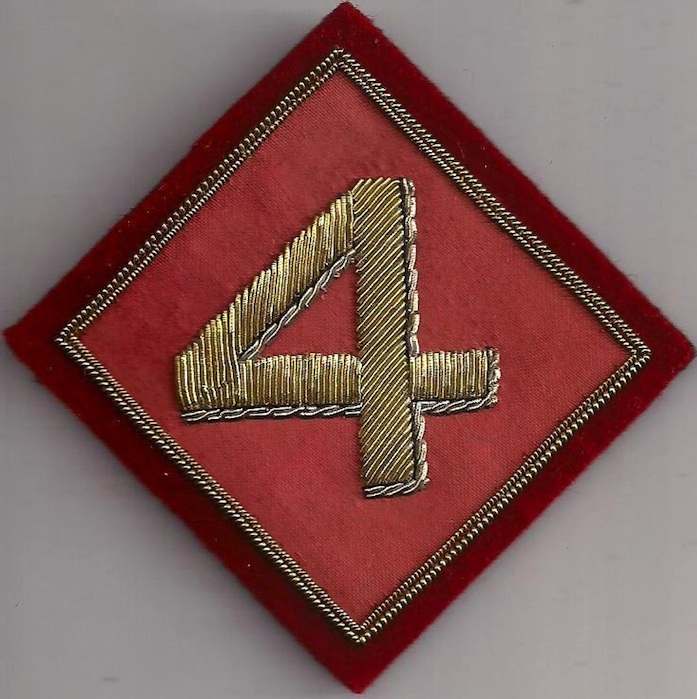 WW2 China Headquarters Hand Sewn Bullion Patch - Maker Label M5R