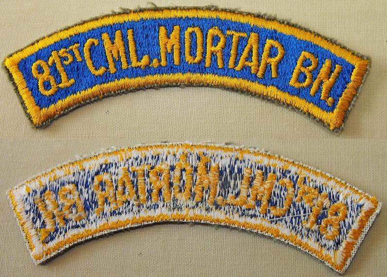 81st Chemical Mortan Bn scroll - ARMY AND USAAF - U.S. Militaria Forum