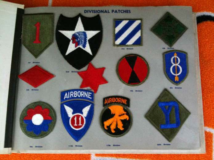 U.S. Army Embroidered Insignia Album - ARMY AND USAAF - U.S. Militaria ...