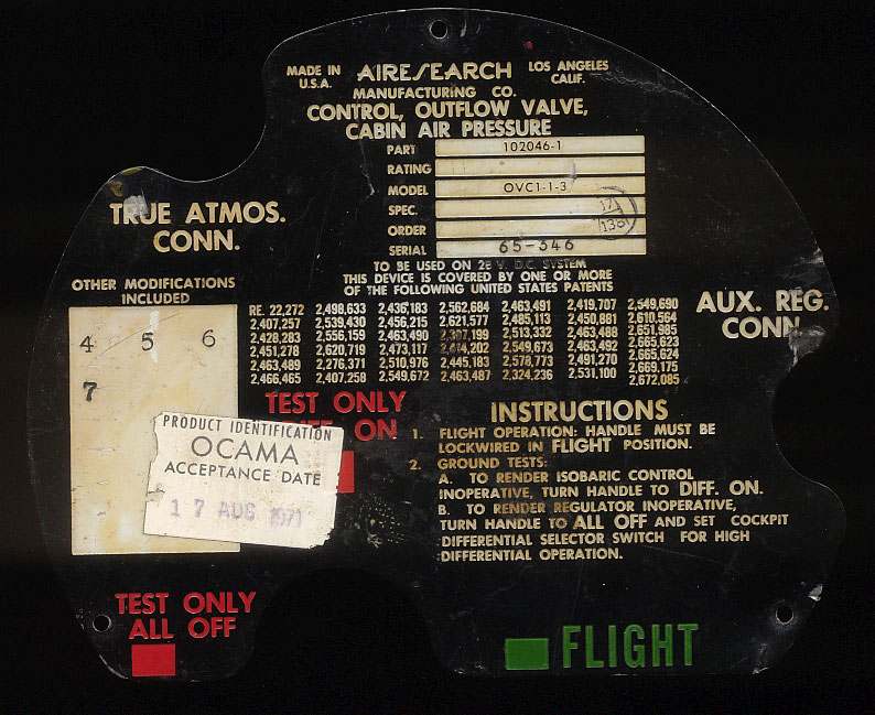 B-52 Data Plate (I think) with an AMAZING story! - MILITARY AIRCRAFT ...