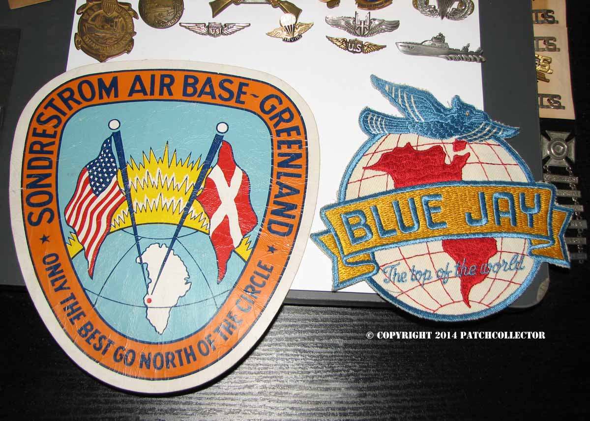 An Operation Blue Jay and a Sondrestrom Air Base patch AIR FORCE