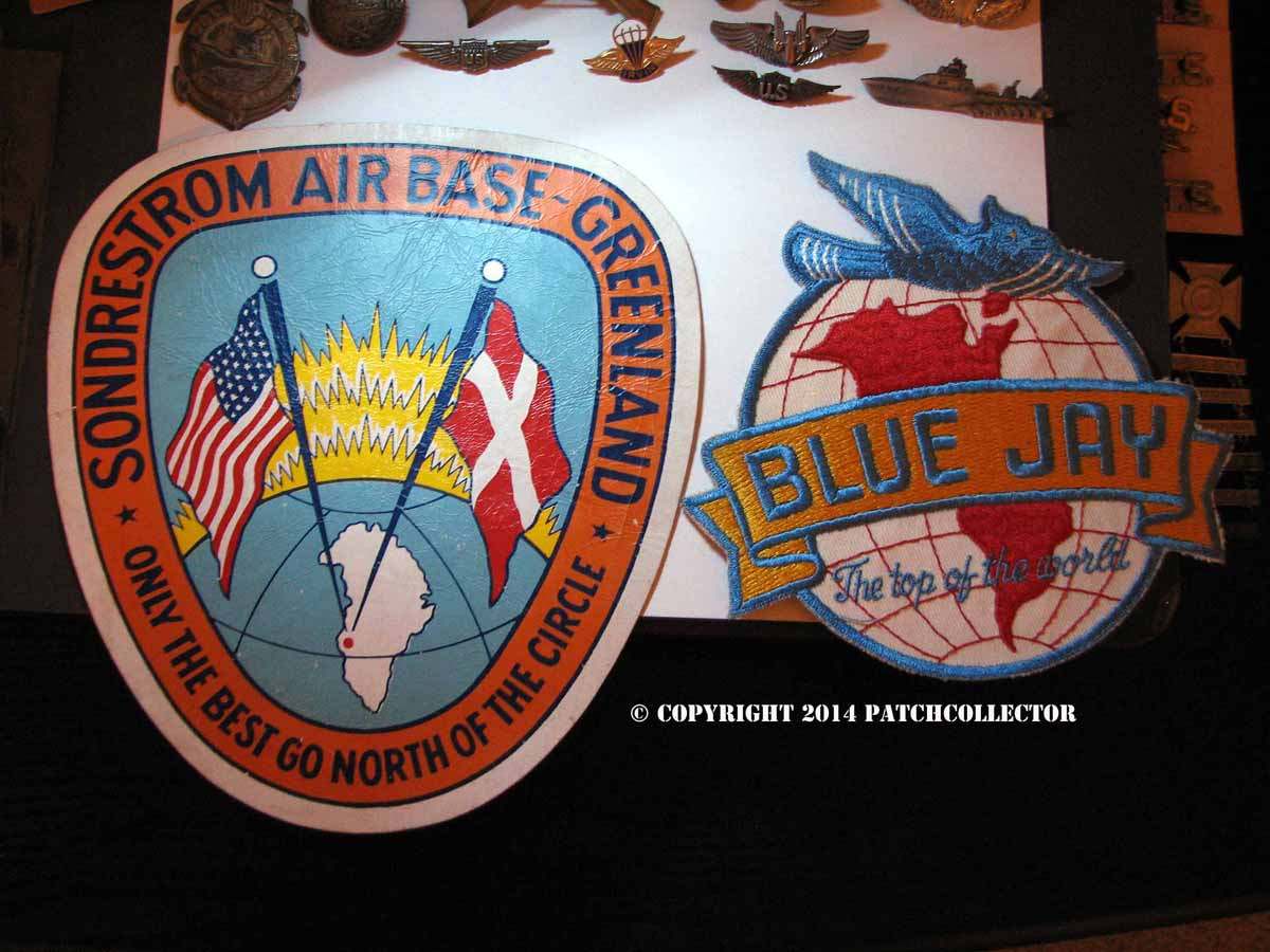 An Operation Blue Jay and a Sondrestrom Air Base patch AIR FORCE