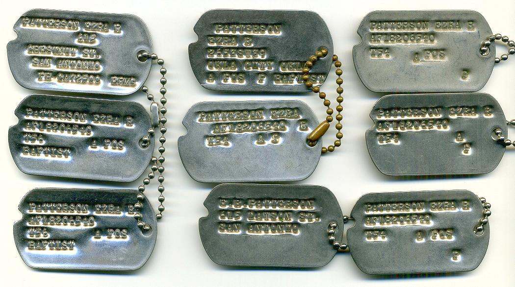 Dog Tags - Genuine Military Issue Stainless Steel Personalized Custom