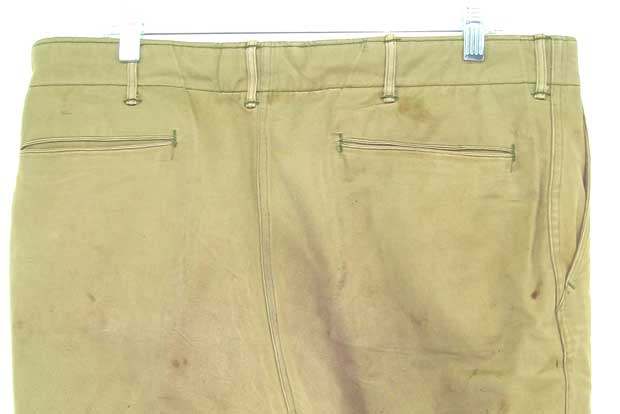 Men's WWII 1940s Kersey Wool Lined Field Pants Sz 33x31 40s Trousers WW2  Tanker