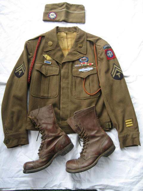 82nd Airborne Glider Infantry Ike, Cap & Boots - UNIFORMS - U.S ...