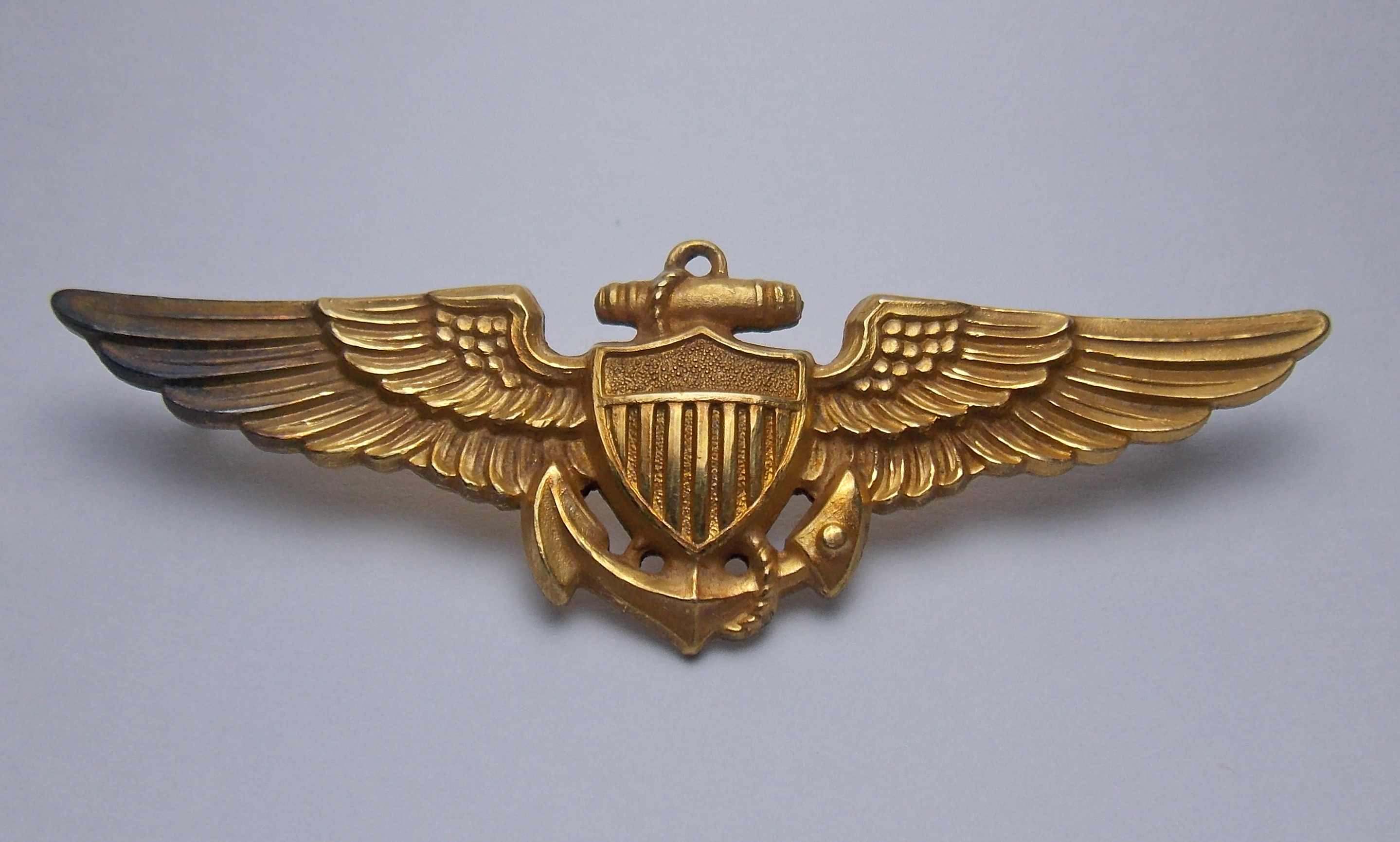 Navy Pilot Wings NS myers 1/20 10k, WWII? - WING BADGES - U.S ...