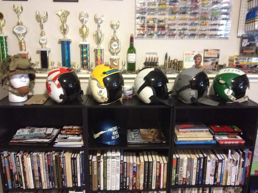 My jet age flight helmet collection - FLYING HELMETS AND