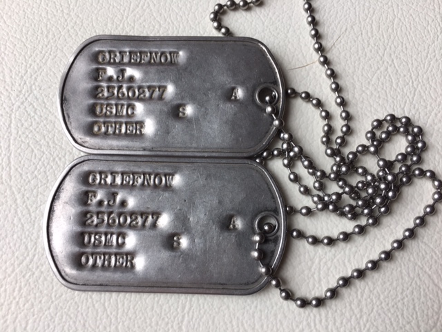 Martinson usmc shop dog tag