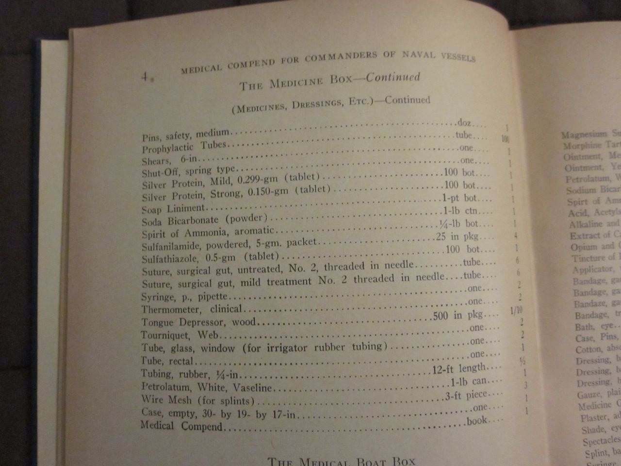 WWII USN Ship's Medicine Box - FIELD & PERSONAL GEAR SECTION - U.S ...