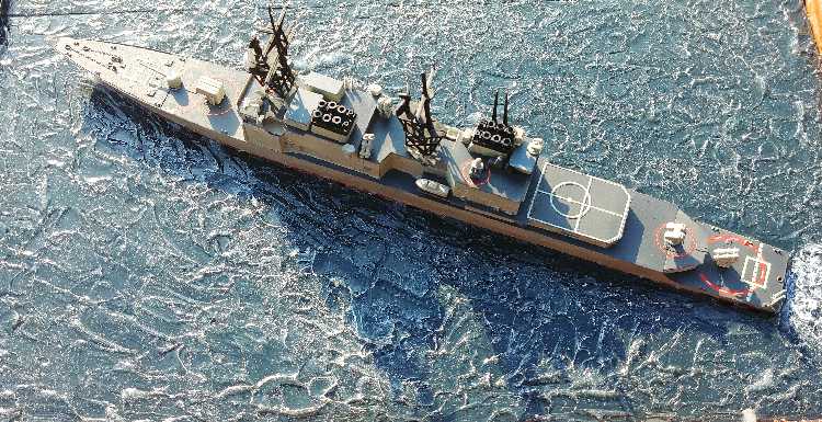 USS Oldendorf DD-972 1/700 scale Spruance Class Destroyer 