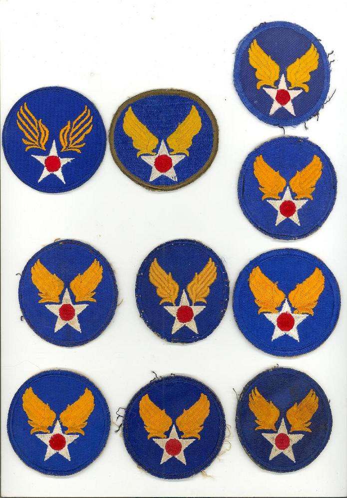 My Army Air Corp shoulder patch collection - ARMY AND USAAF - U.S ...