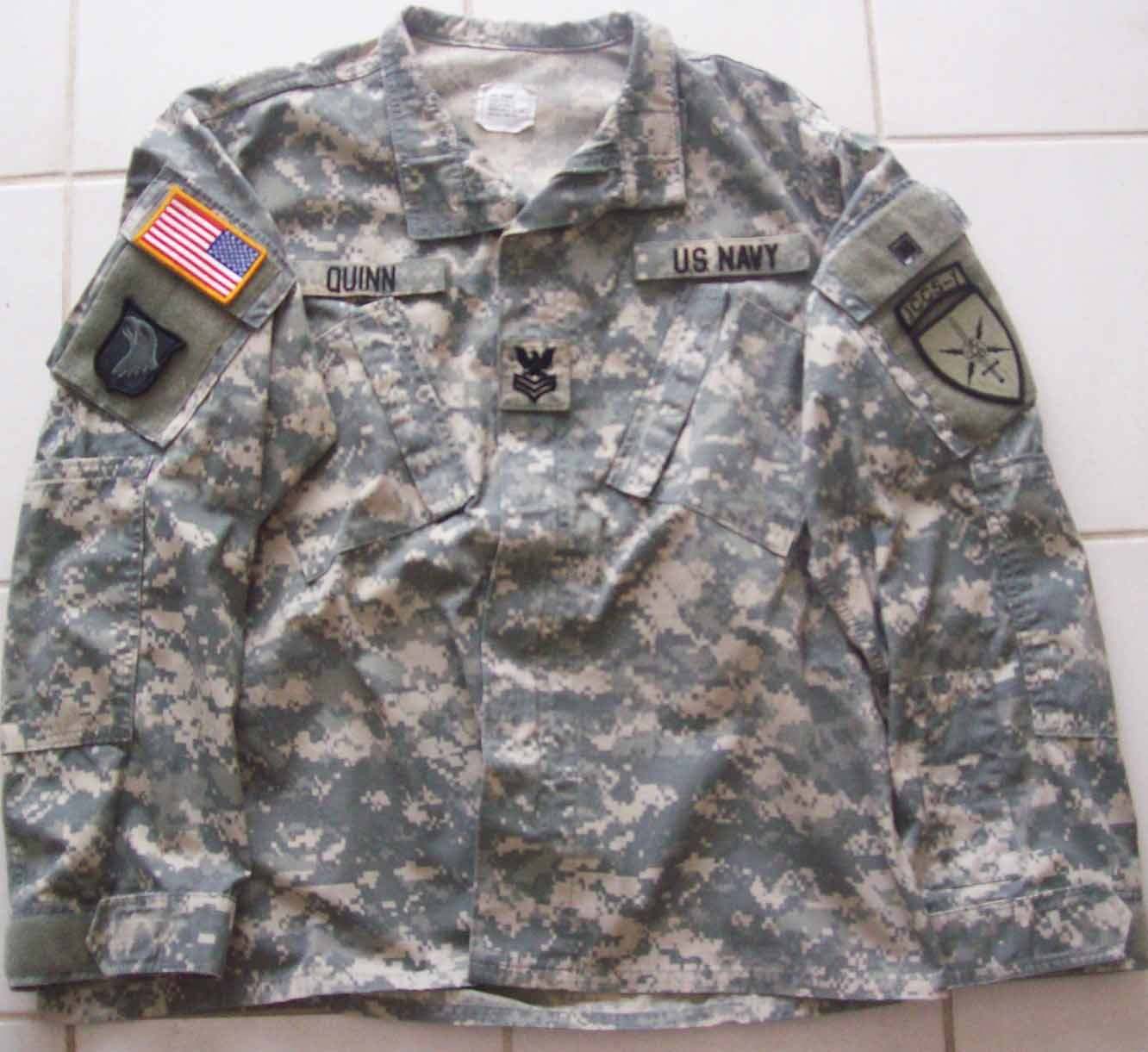 Army ACU with Navy insignia - CAMOUFLAGE UNIFORMS - U.S. Militaria Forum