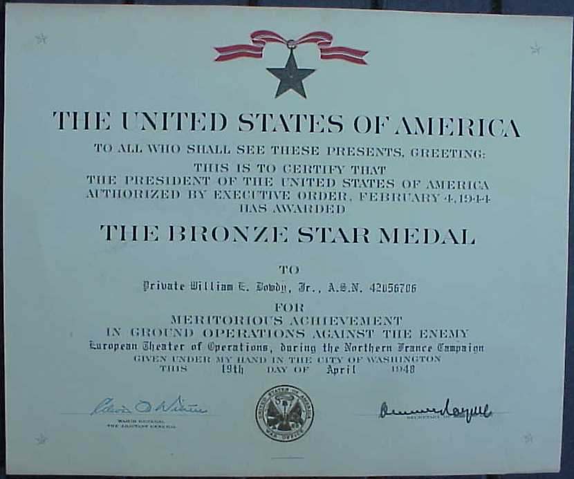 CLASSIC example of a WWII CIB Conversion BRONZE STAR medal group ...