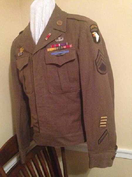 WWII 101st Airborne Staff Sergeant's Ike Jacket - UNIFORMS - U.S ...