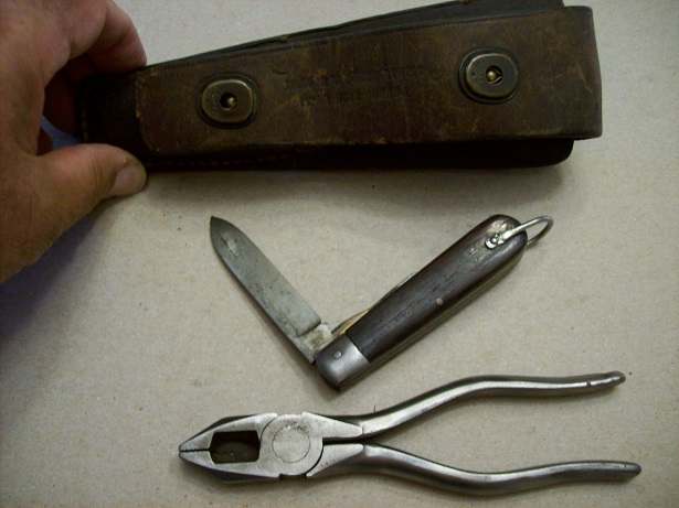 US Army WWII Knife and Pliers Set in its Original Case (lineman and - Ruby  Lane