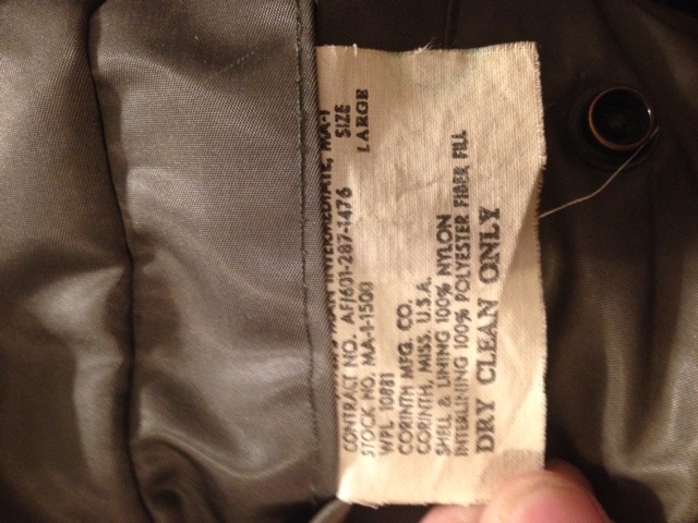 Flight jacket contract date - FLIGHT CLOTHING - U.S. Militaria Forum