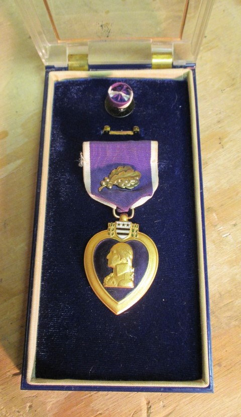 Purple Heart Ribbon Brooch