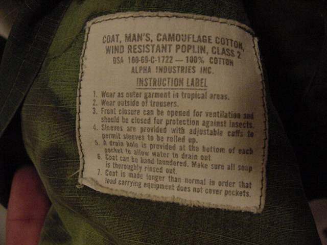 USMC NAM Camo Poplin Shirt - CAMOUFLAGE UNIFORMS - U.S. Militaria Forum