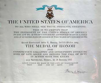 The Medal of Honor Certificate - EPHEMERA, PHOTOGRAPHS & MILITARY ...