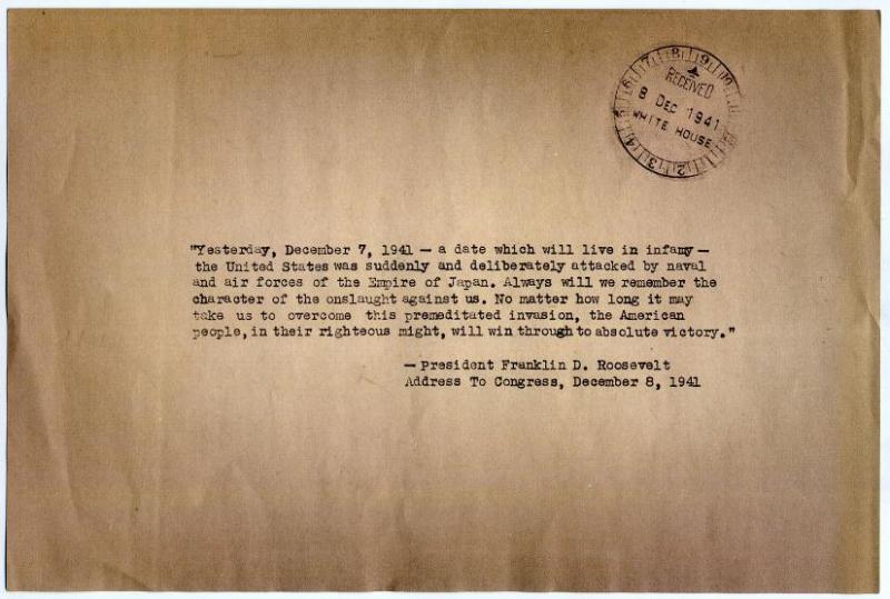 december 7 1941 quotes
